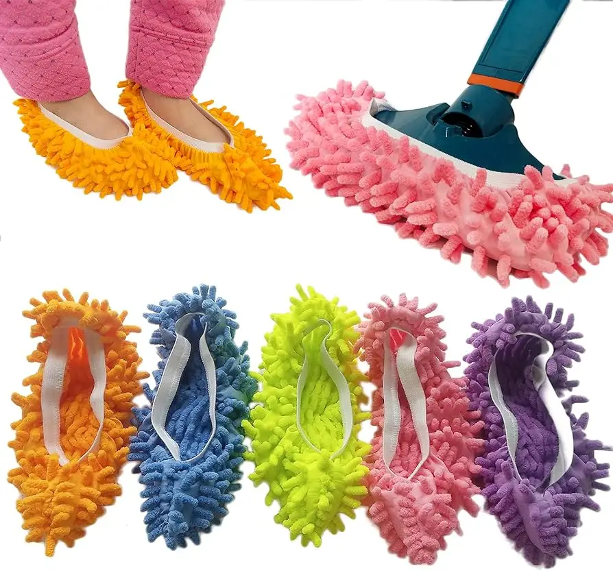 Microfiber Socks Mop: Put Microfiber Socks Over a Broom Head to Create an Efficient And Reusable Dust Mop.